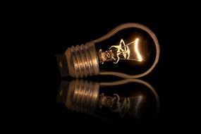 photo of Light Bulb at dark