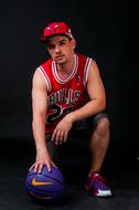 portrait of the Basketball man player