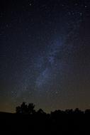 milky way at dark sky