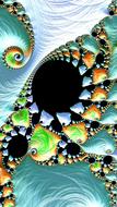 fractal art design as a pattern