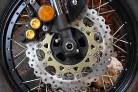 Disc of the Yamaha motorcycle