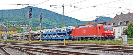 landscape of locomotive car train