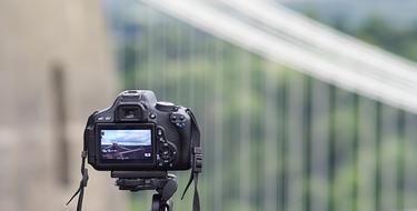 Photography Camera on bridge