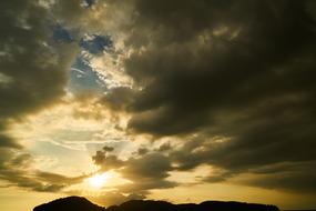 Clouds in the sky during sunset