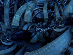 fractal 3d render design drawing