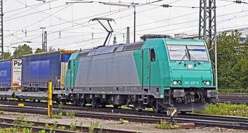 Electric Locomotive green