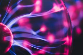 Plasma Electricity Red as background