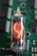 incandescent lamp in a glass tube