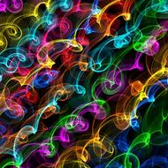 abstract background, colorful lights drawing
