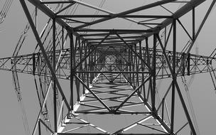 Strommast Power Line grey