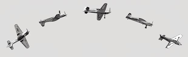 monochrome photo of perfect Planes on Sky in Flight