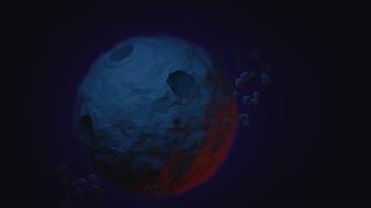 science background moon drawing