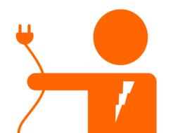 electrician power plug drawing