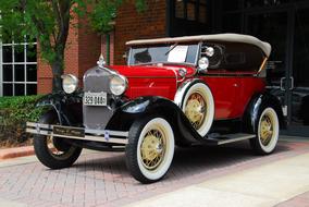Vintage Car Classic red