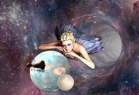 Science Fiction Fantasy Galaxy drawing