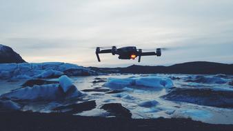 Drone Camera Ice iceland