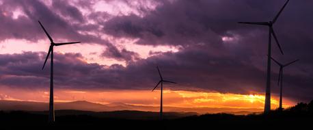 Sunset Nature Sky orange red purple