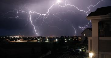 Storm Thunder Rays sky
