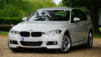 white Automobile bmw