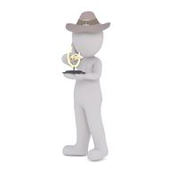 hat man game figure 3d drawing