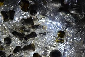 Light Bulbs glass close-up