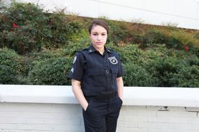 portrait of Police girl