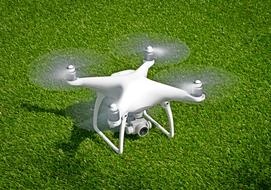 Drone Aerial white