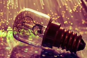 Light Bulb as a magic energy drawing