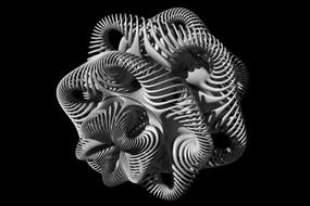 fractal abstract design with waves