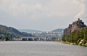 River Elbe ÃstÃ­ Nad