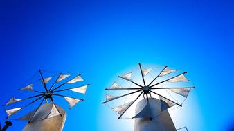 Pinwheel Renewable Energy Blue