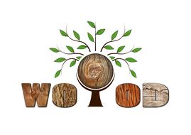 tree aesthetic log text drawing
