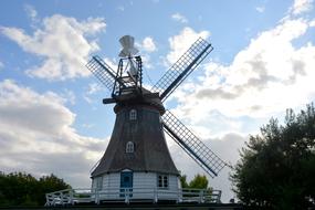 Technology Windmill blue sky
