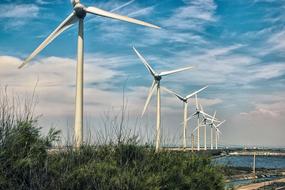 white Wind Electricity Turbine