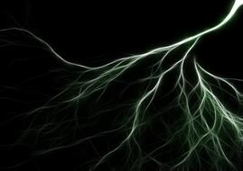 flash thunderstorm green drawing