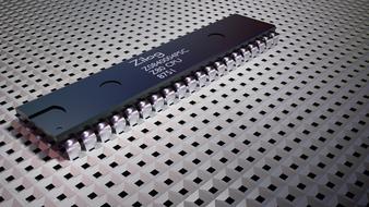 ic microchip z80 model with text