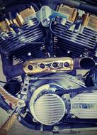 Motor Harley Davidson chrome