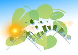 environmental protection sun drawing