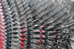 grey red Engine Lamellar Background