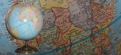 Globe and World Map