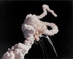 Challenger Space Shuttle smoke