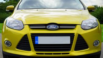 Car Ford yellow