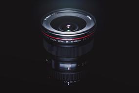 Camera Lens black and red