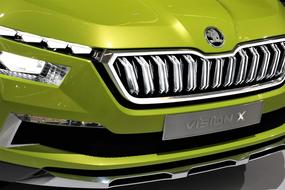 green Car Å koda Vision X