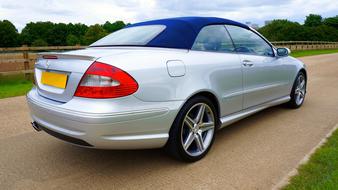 Mercedes car on the road