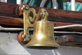 Ship Bell gold