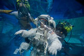 Astronaut Under Water