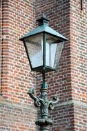 Lantern Antique Light and brick wall