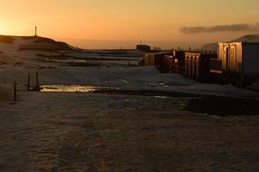 Sunset over Antarctica