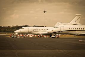 Airport Aircraft white